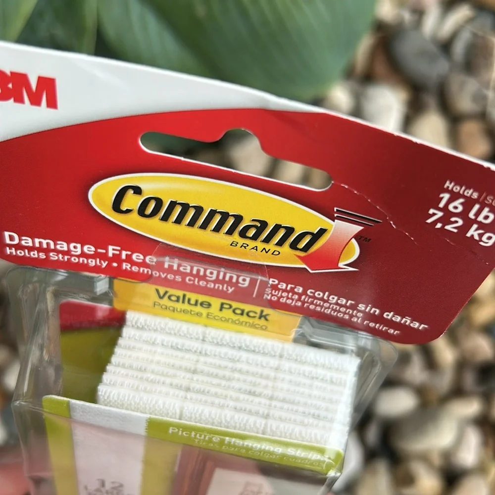 🩶5/$30 3M Command Picture Hanging Strips 12 Large Pairs NEW